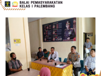 Pembimbing Kemasyarakatan Bapas Palembang Kemenkumham Sumsel Hadir Mediasi di Mapolsek Tanjung Lubuk OKI