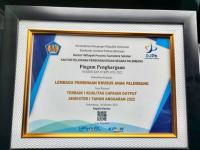 Ukir Prestasi, LPKA Kelas I Palembang Kemenkumham Sumsel Raih Penghargaan Terbaik I Capaian Output dari KPPN Palembang