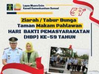 Peringatan HBP Ke-59, Lapas Muara Enim Gelar Ziarah Tabur Bunga Taman Makam Pahlawan