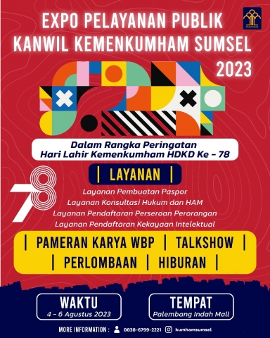 Expo Pelayanan Publik Kemenkumham Sumsel