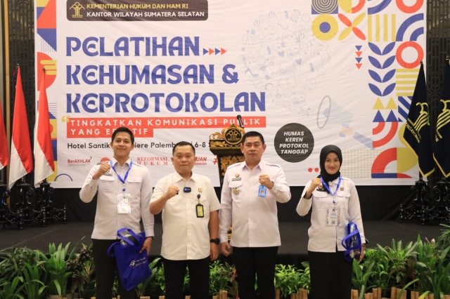 pelatihan kehumasan keprotokolan kemenkumham sumsel 1