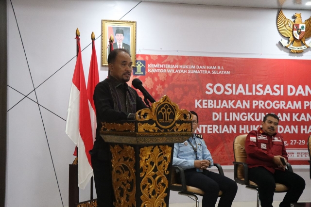 Kemenkumham Sumsel Sosialisasi Kebijakan Pemasyarakatan 1