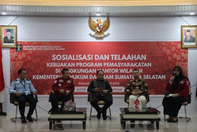 Kemenkumham Sumsel Sosialisasi Kebijakan Pemasyarakatan 1