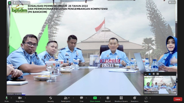 PK Bangkom kemenkumham Sumsel 1