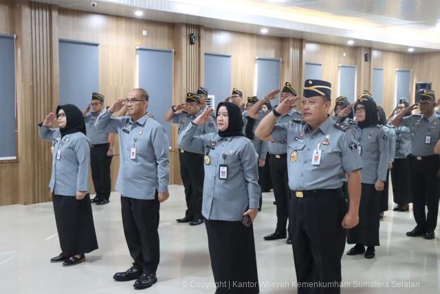 apel pagi bersama menkumham 1