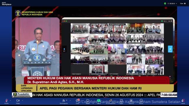 apel pagi bersama menkumham 3