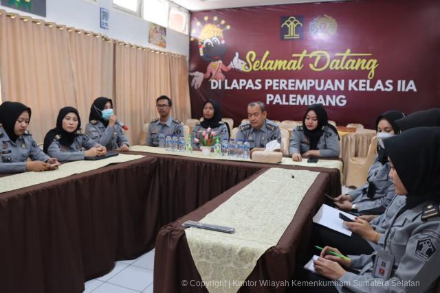 Kemenkumham Sumsel Lakukan Evaluasi Birokrasi pada UPT Palembang